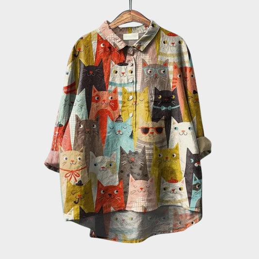 Astrid | Bluzka z koronkowym wykończeniem