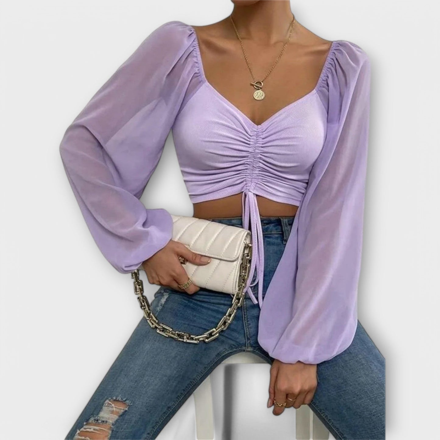 Jasmine | Wszechstronna bluzka wieczorowa