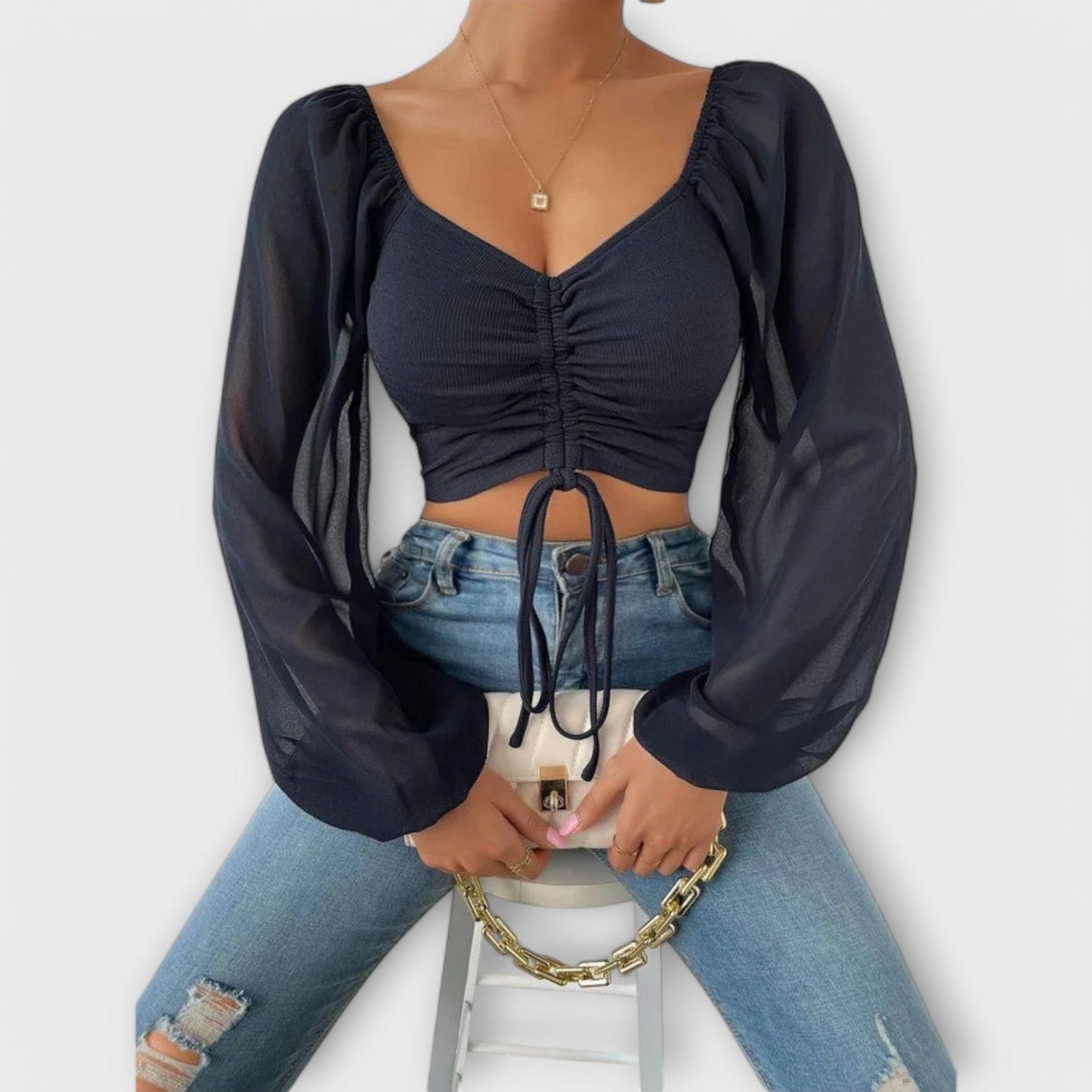 Jasmine | Wszechstronna bluzka wieczorowa